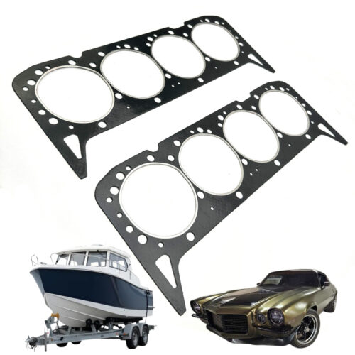 Juntas Cabeçotes PAK 2pcs Camaro Antigo / Volvo Penta Mercruiser 5.0 5.7 6.2 V8 Gasolina Maritimo