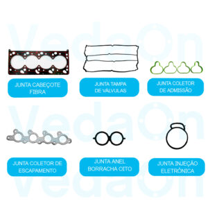 Kit Junta Superior Retificação Ford Focus 1.8 16v Zetec