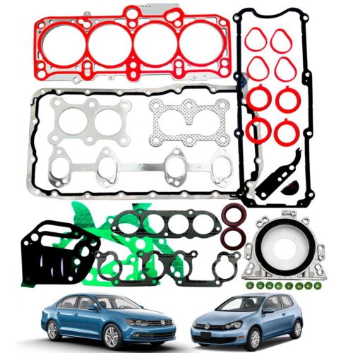 Junta Completa C/retentor New Beetle Jetta 2.0 8v Apk Em Aço