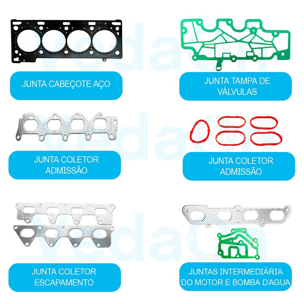 Kit De Motor Renault Laguna/Scenic 1.8 16V 98 2.0/01 Motores F4R/F4P Mls - Imagem 2