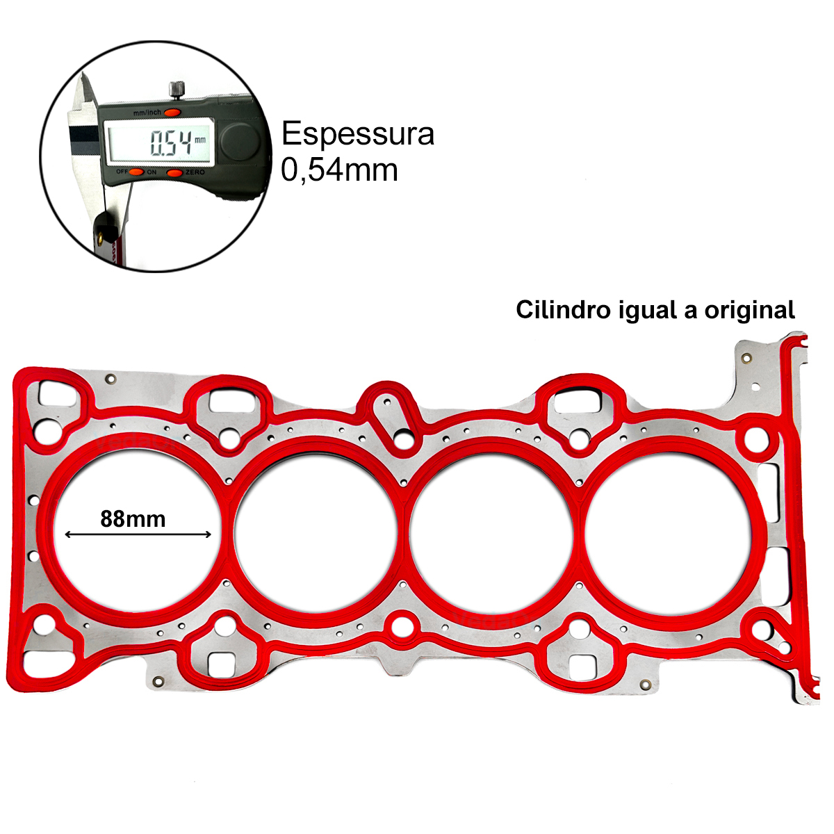 Kit de Juntas Superior Ford Ecosport/Fiesta/Focus/Fusion/Mondeo 2.0 16V Duratec/CJBA - Imagem 3
