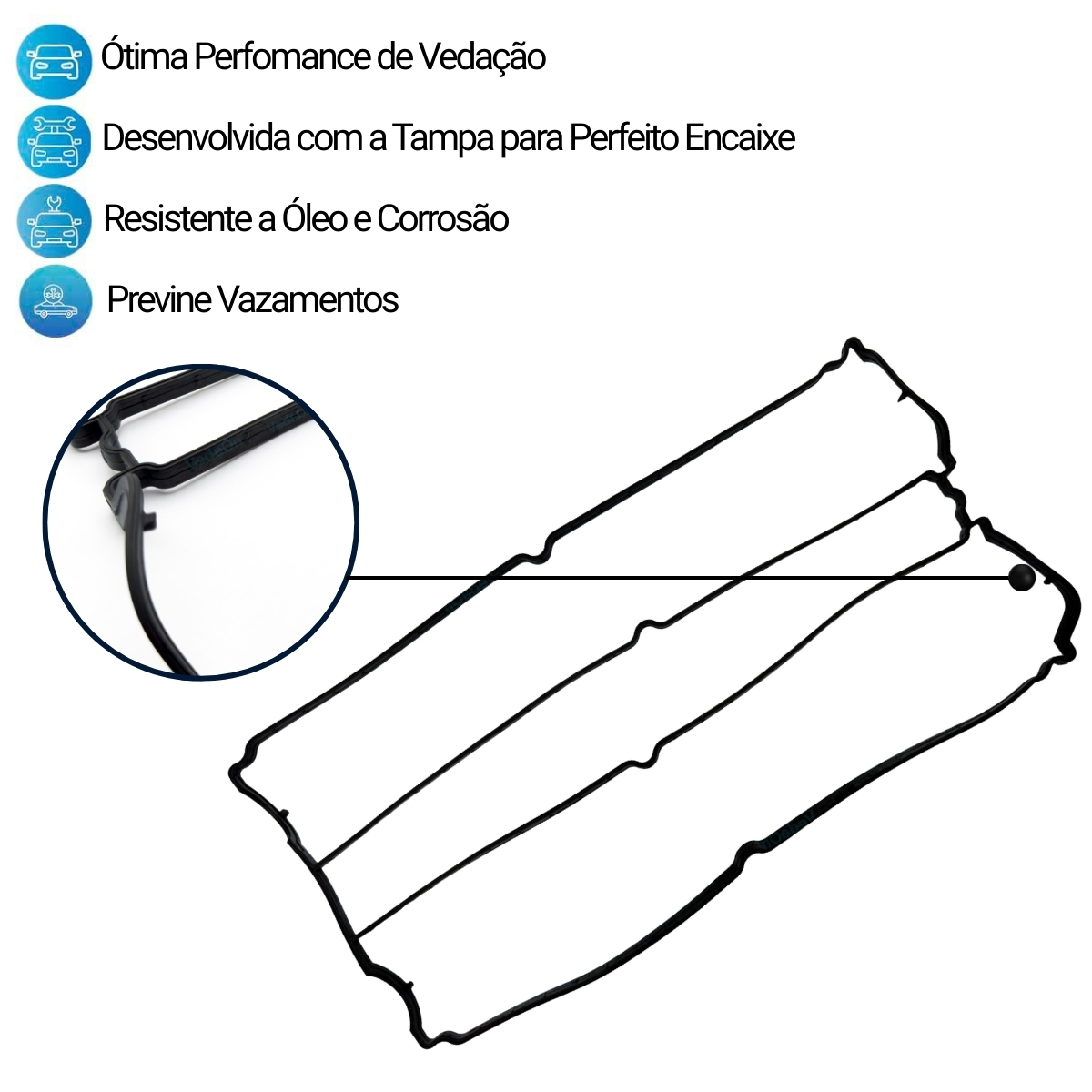 Junta Tampa Válvula Ford Focus Rs 2.0 16v Zetec E 00/... - Imagem 6