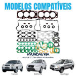 Jogo Junta Completo Hyundai Tucson Santa Fé Vera Cruz 2.7 24V V6 G6BA - Imagem 3
