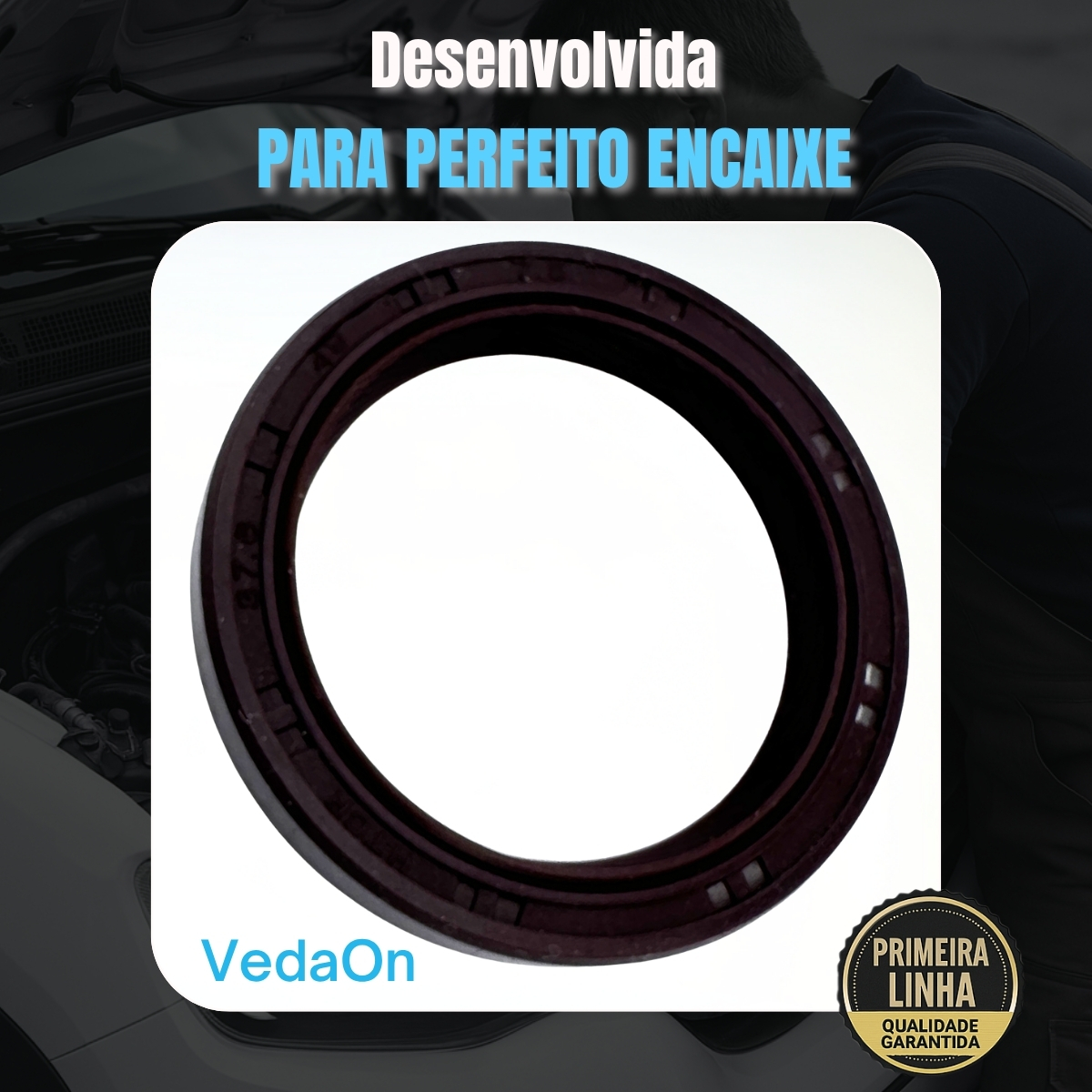 Retentor Dianteiro 16V 2.0 G4Gc Hyundai Tucson/ Kia Elantra Sportage - Imagem 7