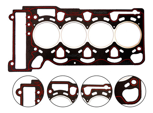 Junta de Cabeçote Fibra Bmw 120i E 320i 2.0 16v Até 2006 - Imagem 3