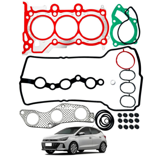 Jogo Junta Cabeçote Retentor Aço Picanto 1.0 12v 3 Cilindro