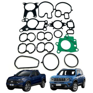 Kit Juntas Coletor Admissão+Kit Válvulas EGR+Trocador de Calor Toro/Renegade/Compass 2.0 16V Diesel Mt6/At9/Multijet