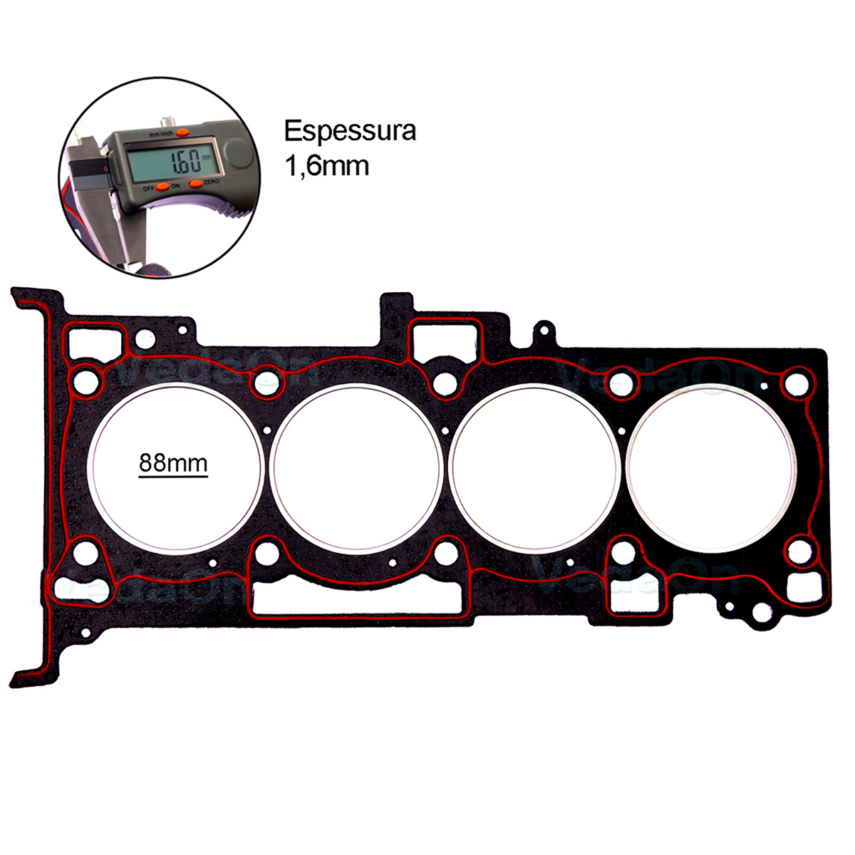 KIT DE JUNTAS MITSUBISHI ASX LANCER OUTLANDER 2.0 16V 4B 2L 10/ - Imagem 2
