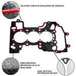 junta de cabeçote GM Onix Tracker 1.0 12V Turbo 3 Cilintros - Imagem 2