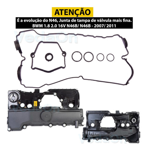 Junta Tampa Válvula BMW 2.0 16V 120i 320i X1 com Diafragma - Imagem 3
