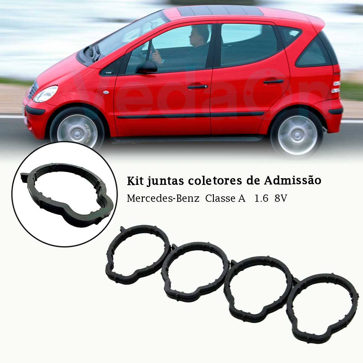 Junta Coletor Admissão Mercedes Benz Classe A 1.6 8v 160 - Imagem 3