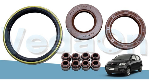 Kit de Retentores Fiat Uno / Elba / Mille / 1300 / 1500 8V 1.0/1.3/1.5 Fiasa 146B