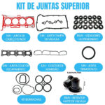 Kit Juntas Inox Com Retentores Jeep Compass (07/...)/ Compass Sport (09/09) 2.0 16V ECN - Imagem 2