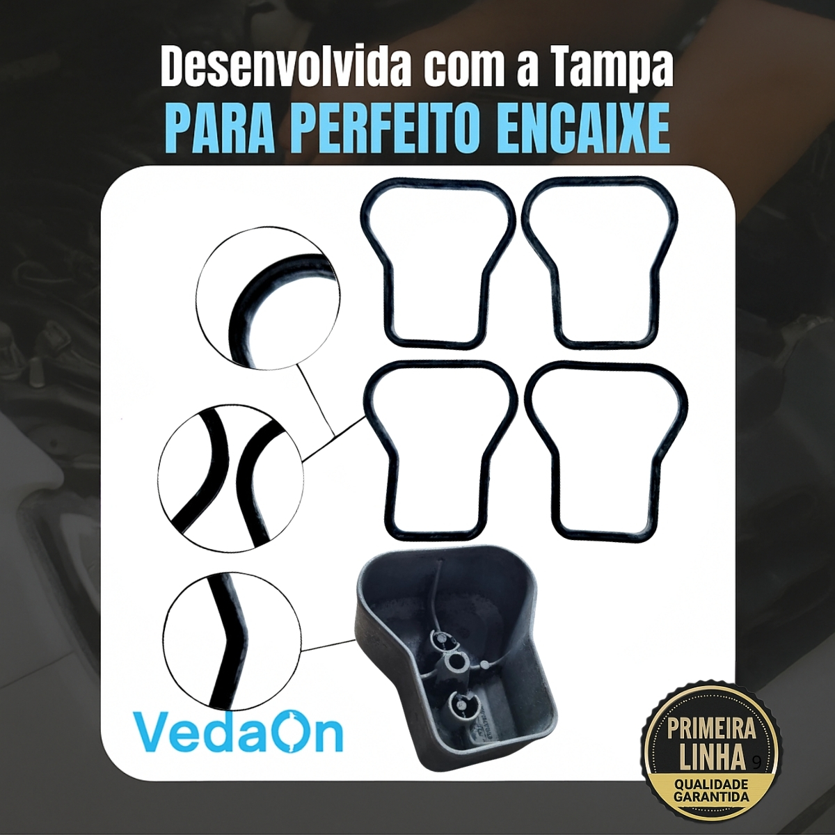 Jogo Juntas Motor Mwm X-10 4cil Com Cabecote E Retentores - Imagem 5