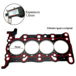 Junta de cabeçote GM Tracker/ Cruze 1.4 16V 2016/.. Turbo Flex - Imagem 2