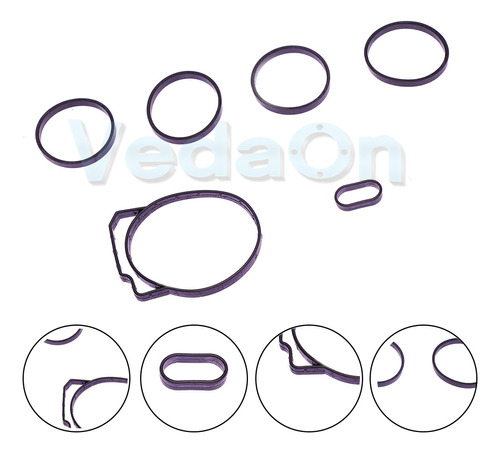 Kit Junta Superior com Retentor GM Captiva Malibu 2.4 16v Injeção Indireta - Imagem 6