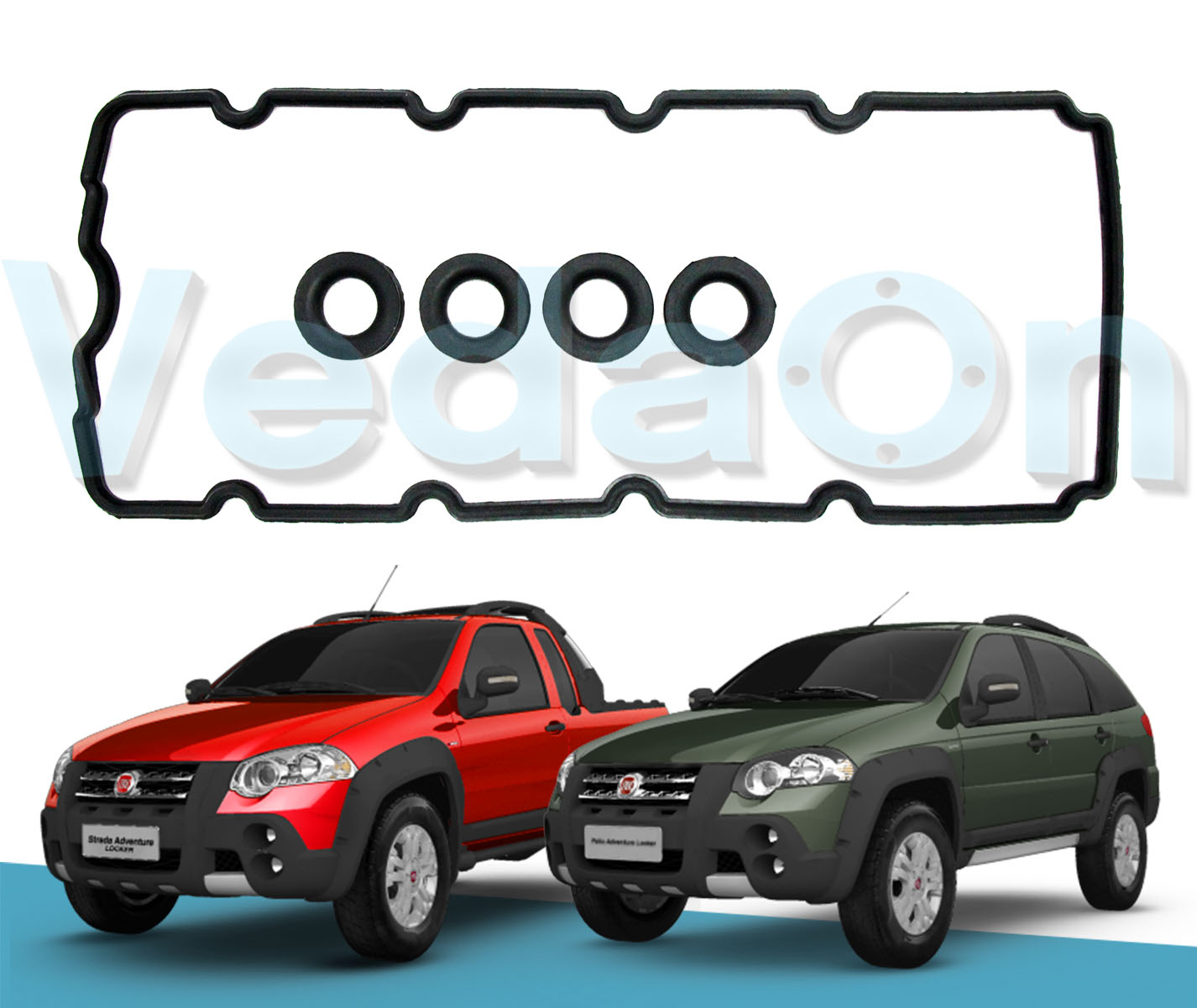 Jogo Junta Cabeçote com Retentor Jeep Renegade 1.6 1.8 16v Etorq - Imagem 3