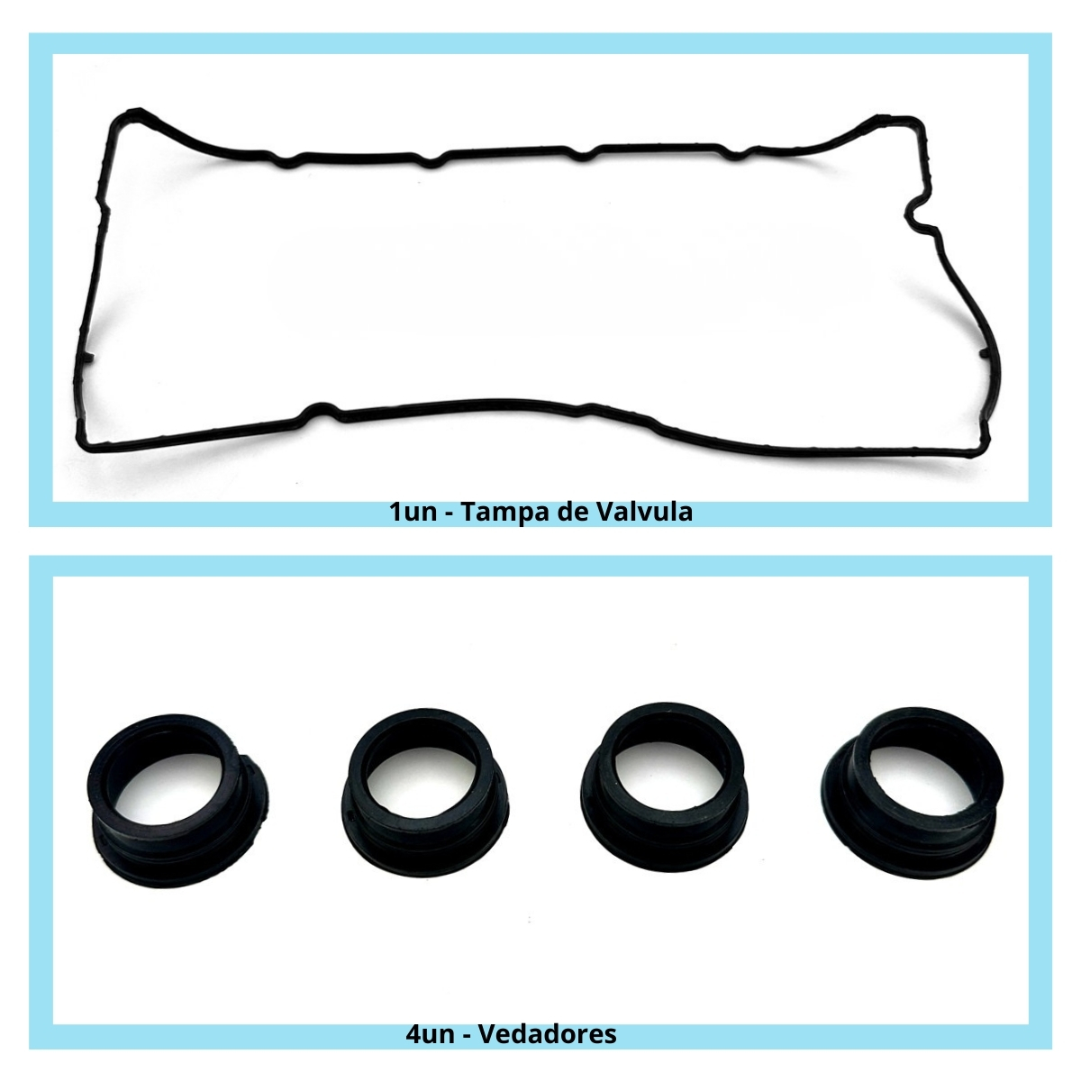 Kit Juntas Tampa de válvulas Fiat 500 Punto Bravo Linea 1.4 L4 16V DOHC MultiAir - Imagem 2