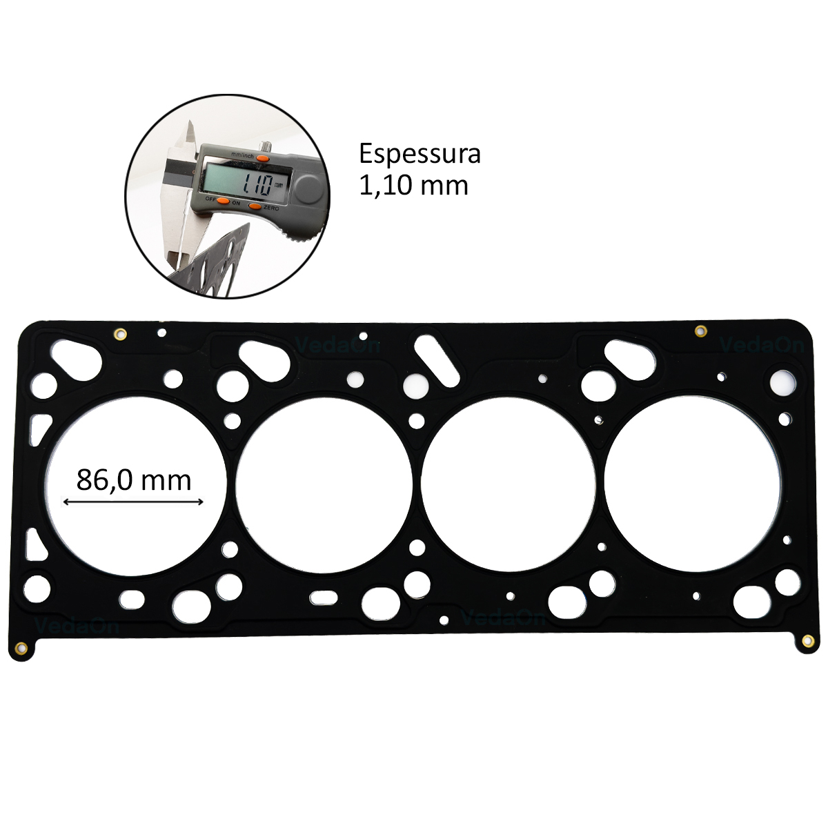 Kit Junta Motor Zetec 2.0 16V Mondeo Escort 97 Com Cabeçote Mls - Imagem 3