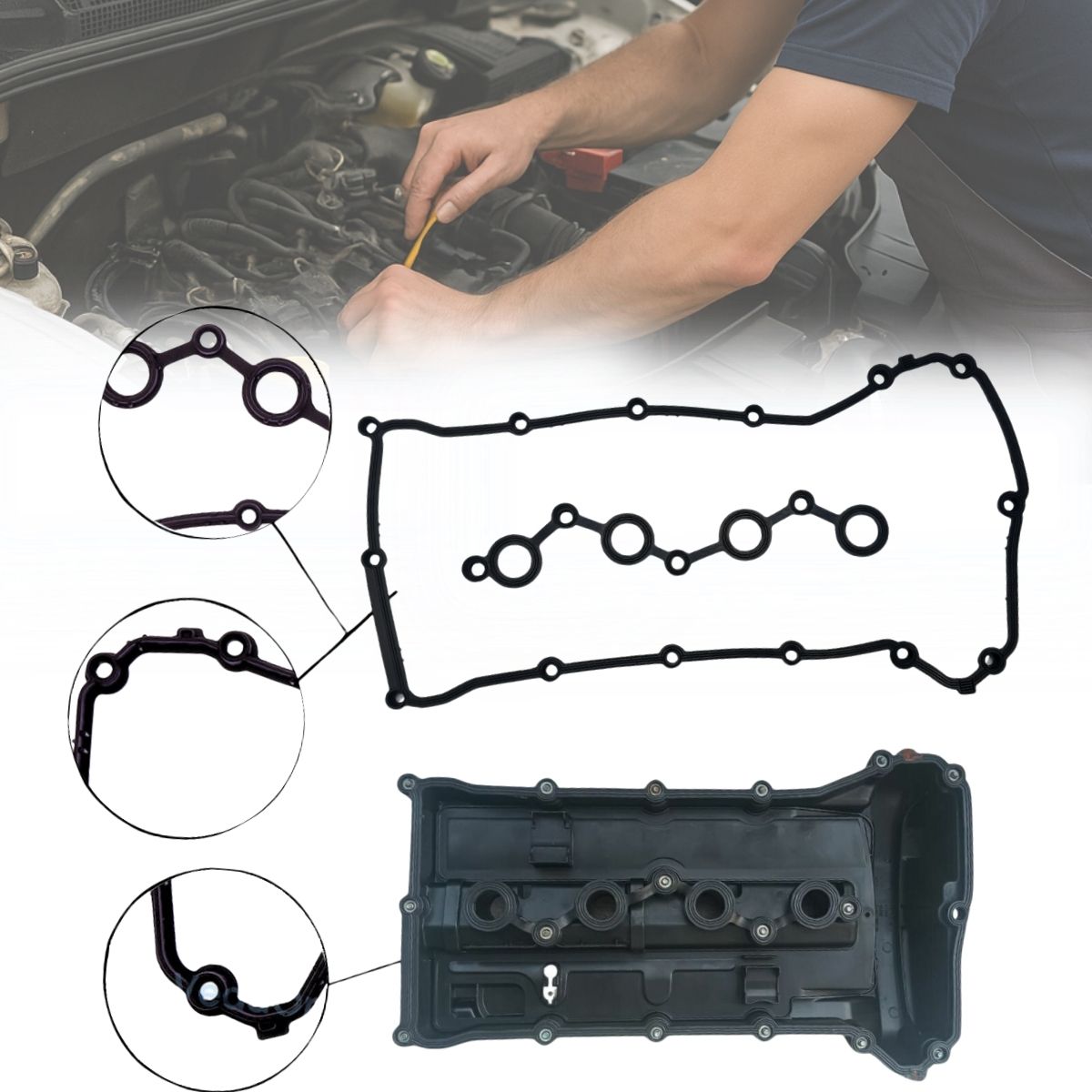 Kit De Junta Tampa Válvula Fiat freemont jeep compass dodge journey 2.0 Ecn 2.4 16v ED3 - Imagem 9