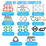 Jogo Junta Completo Hyundai Santa Fé 2.7 V6 24V 05/.. G6EA Em Aço - Imagem 2