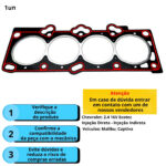 Junta De Cabeçote Fibra Kia Soul Sportage 2.0 16v G4gc 05/... - Imagem 3