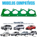Junta Coletor Admissão Tucson I30 Elantra 2.0 16v G4gc - Imagem 3