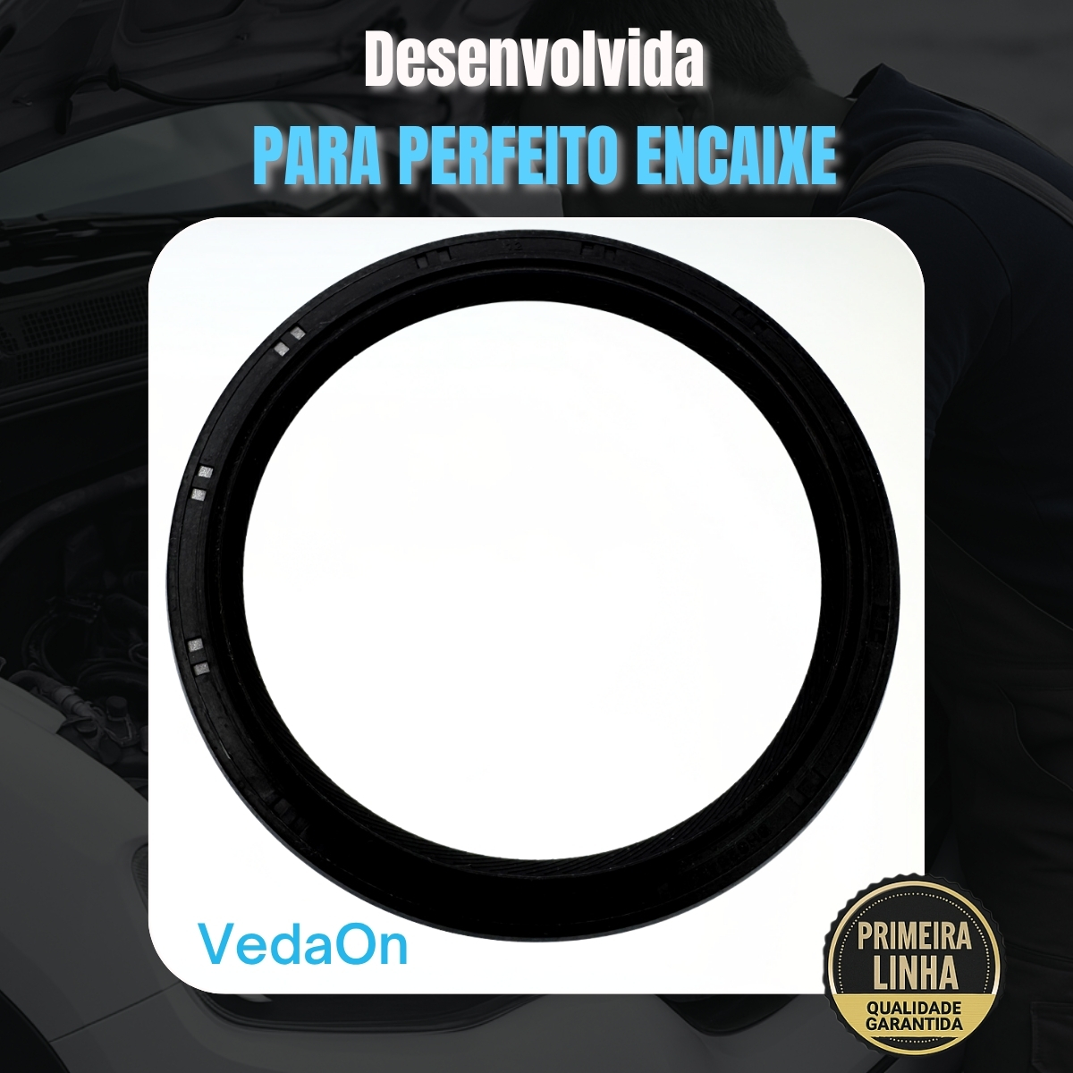 Retentor Traseiro 80X96X9 16V Tucson Elantra Sportage 2.0 G4Gc/ 8V Hr H100 L200 2.5 - Imagem 7