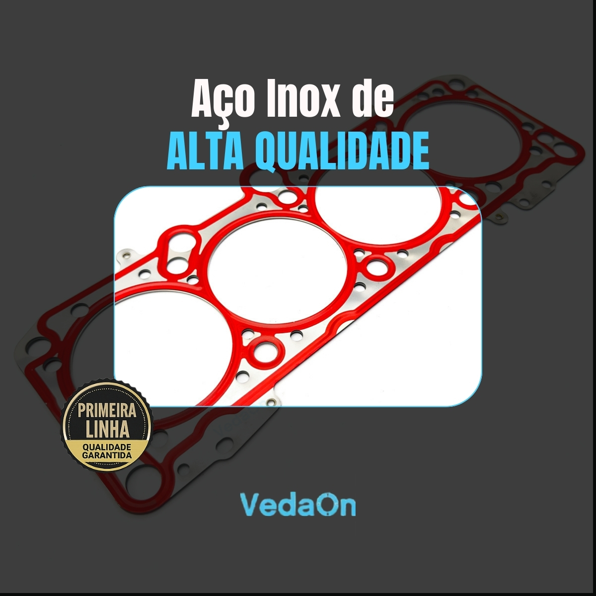 Junta Cabeçote De Aço Sob Medida Motor Ap 1.6 1.8 2.0 Gol Voyage Santana - Imagem 6