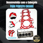 Junta De Cabeçote INOX Honda Civic 1.7 16V D17A/D17Z 2001/... - Imagem 7
