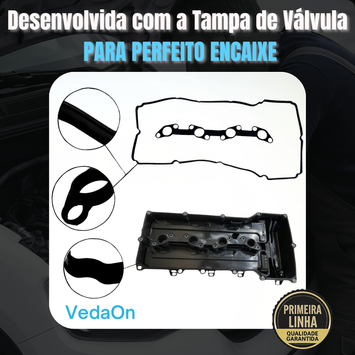 Kit junta tampa de válvula Toyota Hilux SW4 2.7 16V 2TR-FE - Imagem 5