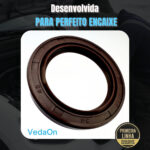 Retentor dianteiro com 34X48X7 12V Hb20 Pican 1.0 Kappa/6V Towner 0.8/16V Sport 2.0 Fe Fed - Imagem 7