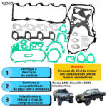 Jogo Junta Completo S/cabeçote Toyota Hilux 3.0 8v 5l - Imagem 4