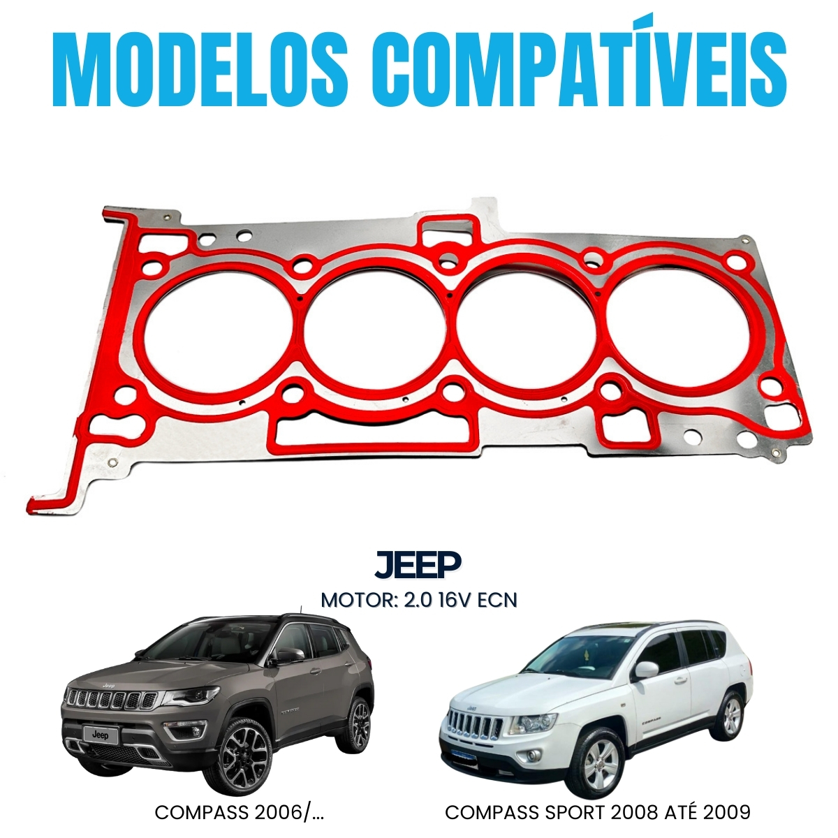 Junta Cabeçote Mls Jeep Compass (2007/...) / Compass Sport (09/09) 2.0 16V Ecn - Imagem 3
