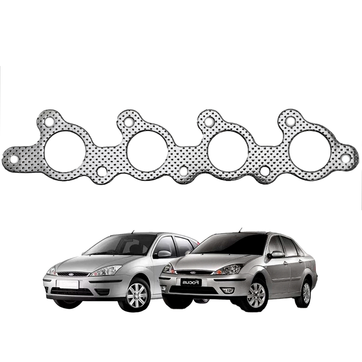 Junta De Coletor Escamento Ford Focus Rs 2.0 16v Zetec E 00/ - Imagem 2