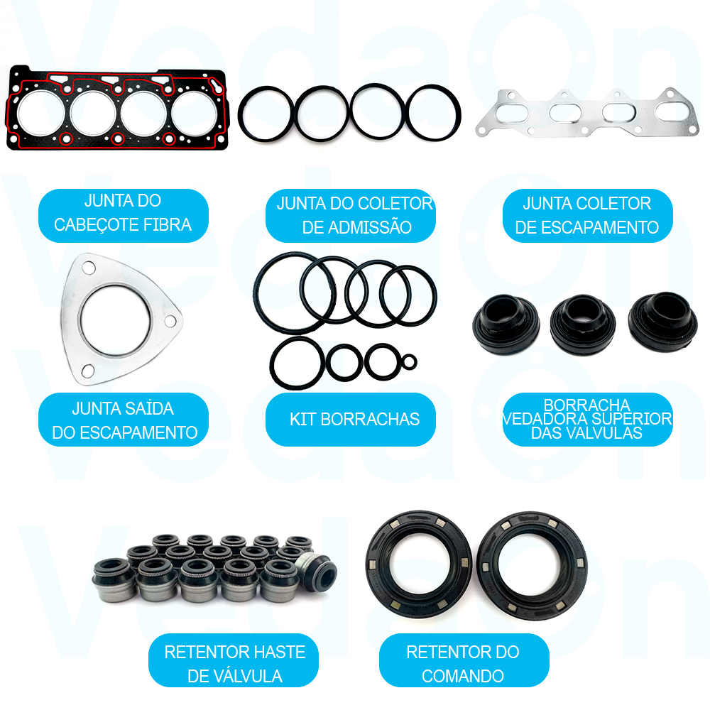 Junta Superior Com Retentor Vw Gol At 1.0 16v Power 2002/... - Imagem 2