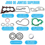 Kit Junta Superior Kia Picanto 1.0 12v 3 Cilindros - Imagem 2