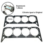 Juntas Cabeçotes PAK 2pcs Camaro Antigo / Volvo Penta Mercruiser 5.0 5.7 6.2 V8 Gasolina Maritimo - Imagem 2