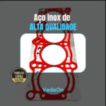 Junta Cabeçote INOX 0,40mm Fiat Palio Grand Siena Punto Uno 1.0 1.4 8V Fire Evo - Imagem 7
