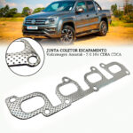 Junta Coletor Escapamento Volkswagen Amarok 2.0 16v Tdi - Imagem 2