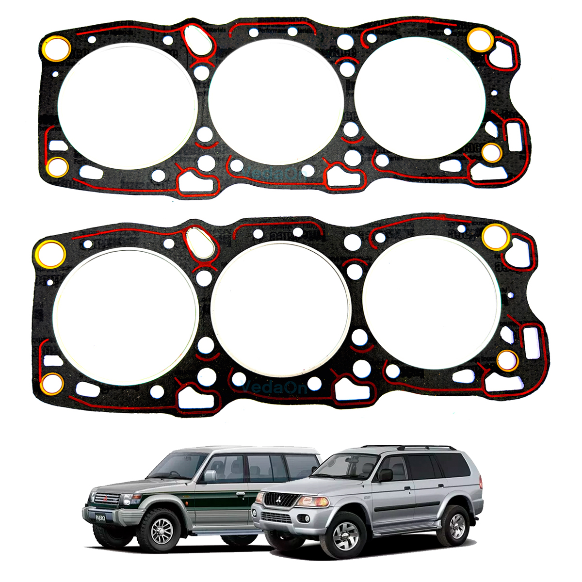 Juntas Cabeçote Pak Mitsubishi Pajero/Galant/Montero 3.0 V6 12V. Mtr 6G72 (2Pçs) - Imagem 5