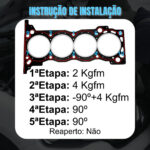 Junta de Cabeçote Sob Medida PAK3 Toyota Hilux SW4 2.7 16V 2TR-FE - Imagem 5