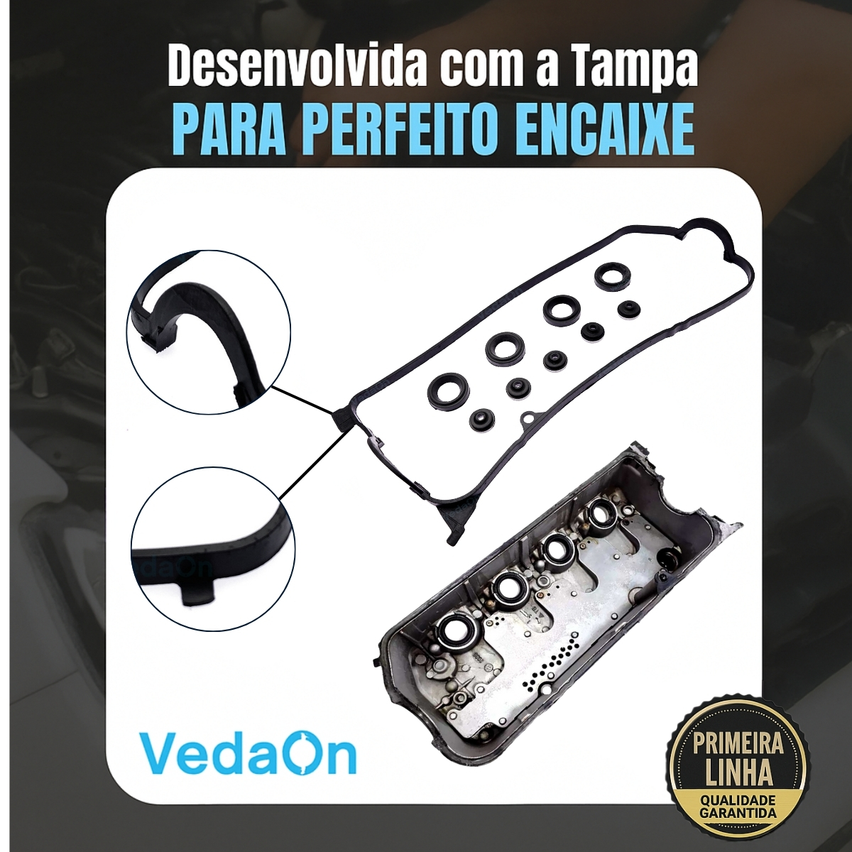 Kit Junta De Tampa De Válvula Honda Civic 1.7 16v 2002/ 2007 - Imagem 4
