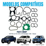 Kit Juntas Coletor Admissão+Kit Válvulas EGR+Trocador de Calor Toro/Renegade/Compass 2.0 16V Diesel Mt6/At9/Multijet - Imagem 3