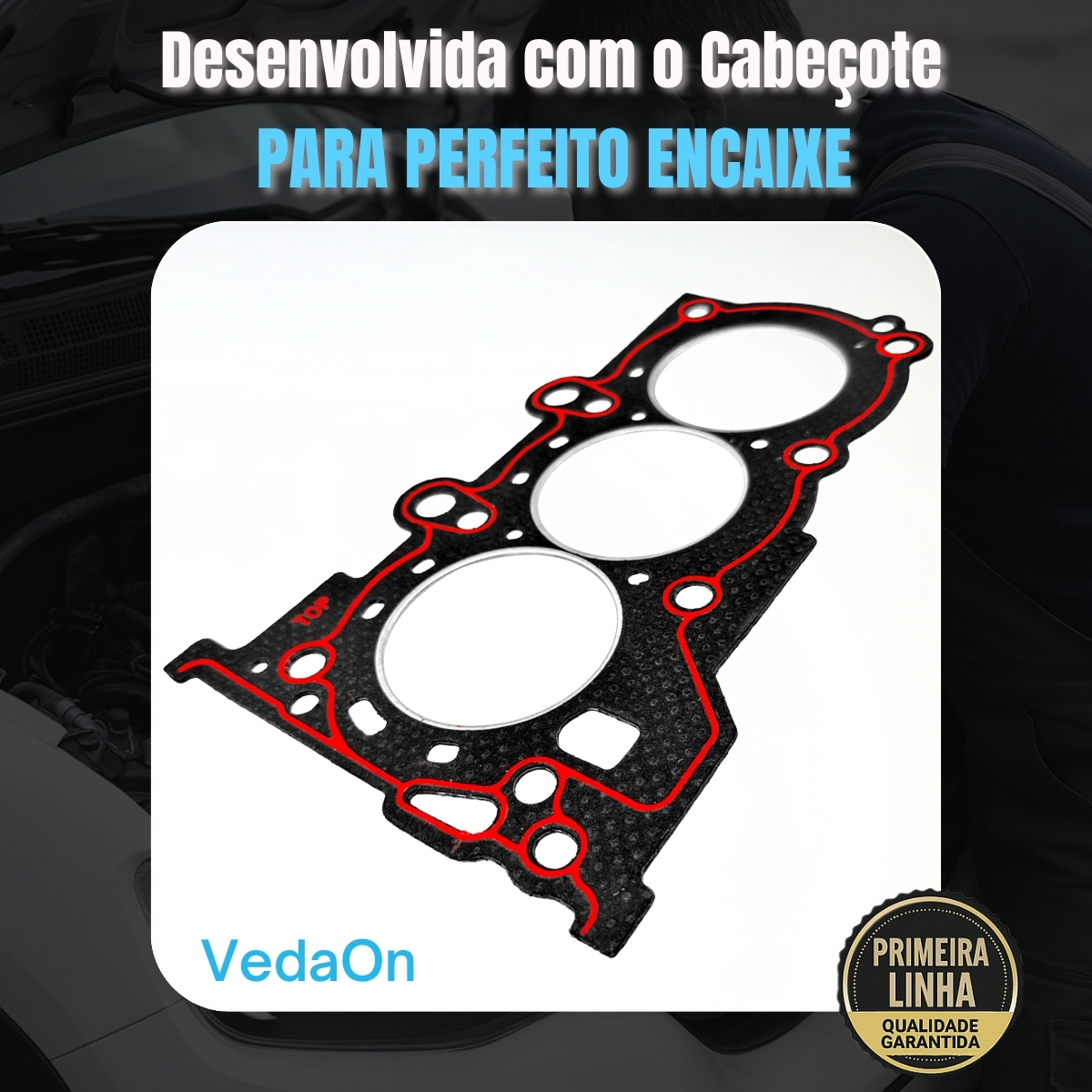 Junta Cabeçote PAK 1,50mm Hyundai HB20 Kia Picanto 1.0 L3 12V DOHC CVVT Kappa B3LA G3LA G3LD - Imagem 8
