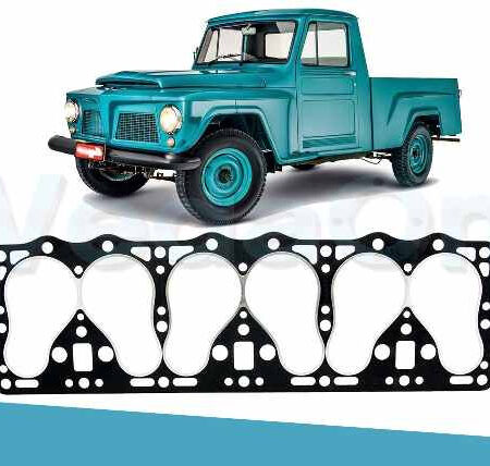 Junta Cabeçote Amianto Ford Willys Jeep Picape Rural 2600