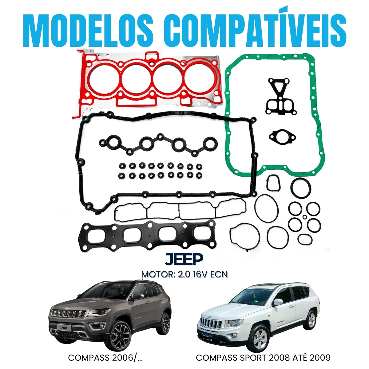 Jogo De Juntas Mls Jeep Compass (2007/...) / Compass Sport (09/09) 2.0 16V Ecn - Imagem 4