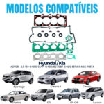 Kit Junta Superior Hyundai Tucson I30 Elantra 2.0 16v G4gc - Imagem 3