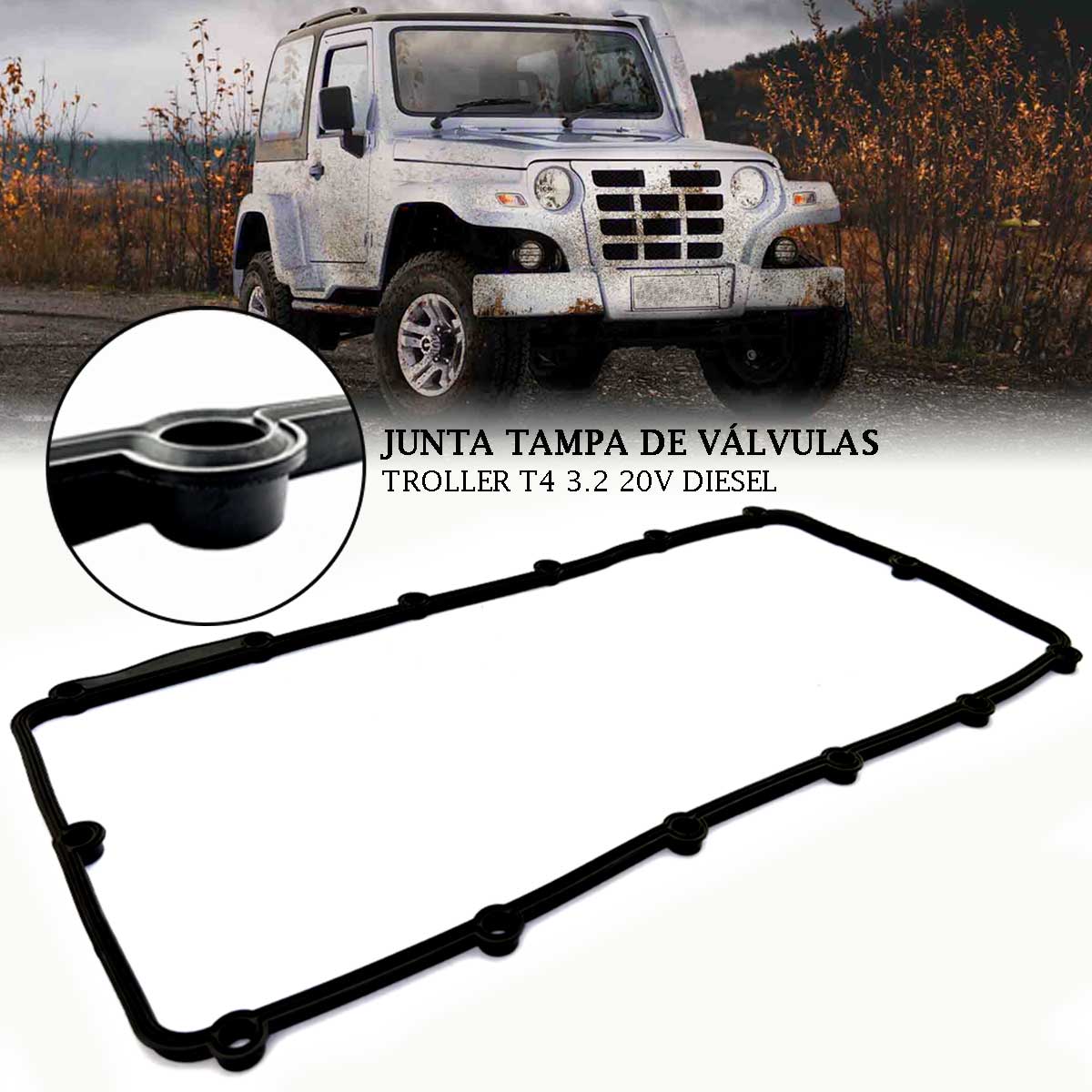Junta de tampa válvula Ford Ranger 3.2 20V 5 Cilindros - Imagem 7