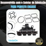 Kit Junta Coletor Admissão Range Rover Evoque 2.0 16v Gas - Imagem 6